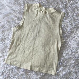 NWT Skims bone color muscle crop top